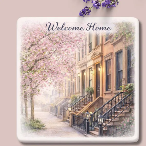 Client Gift Coasters Set of 4 | Realtor Closing Gift | Custom Decor