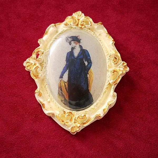 Cat Fridge Magnets Set of 4 | Vintage Victorian Ornate Cat Portraits | Pet Lovers Gift